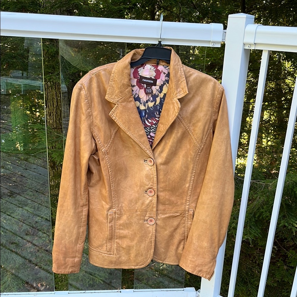 STAMPEDE Danier Tan Leather Jacket